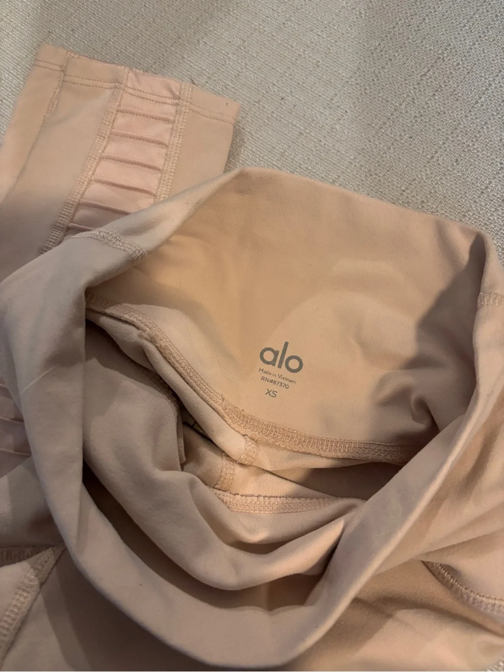 ALO Yoga Blush Pink High-Waist Moto Leggings